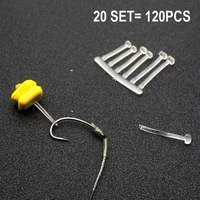 20set120ps carp fishing accessories micro bait stopper boillies bait stop bead carp bait holder for hair rig tackle equipment