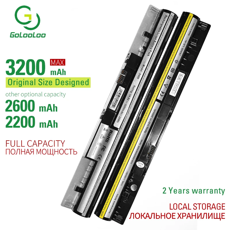 Golooloo 4 ячеек Новый аккумулятор для ноутбука Lenovo I1000 ISE IdeaPad Flex 14 15D S300 S310 S400 S400u S405 S410
