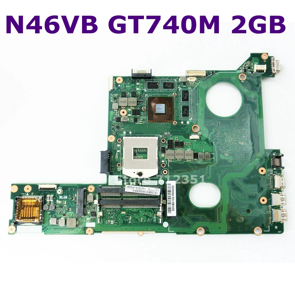 N46VB SLJ8E HM76 GT740M 2 ГБ для ноутбука ASUS N46VZ материнская плата REV 3 DDR3 60NB0100-MB2 полностью