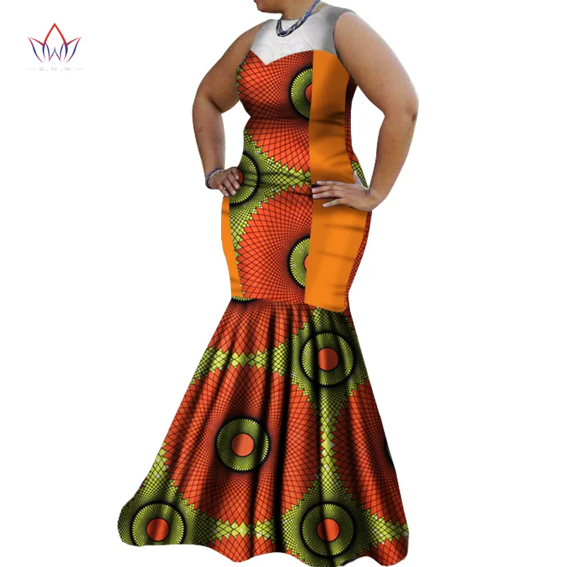 African Dresses for Women Summer Dress Women Dashiki African Print Dress Maxi Dress Party Sexy Bazin Riche Clothing 6XL WY1383