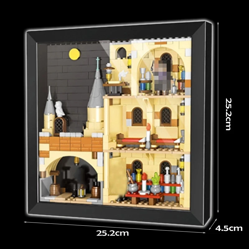 

Art Series IDEAS Picture Inside Frame Building Blocks With Figures Mural Decoration Wall Decor Bricks MOC Toys For Children Gift