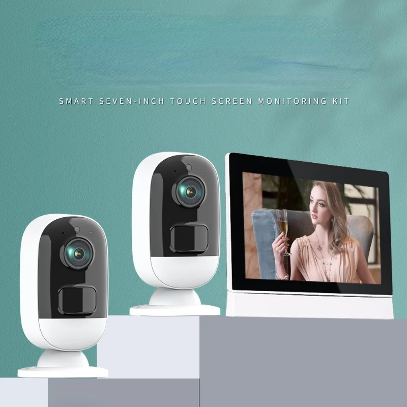 

Camera 4k HD Camera Network Wireless Wifi Surveillance Camera 3 Million Surveillance Kit with Screen All-In-One Machine