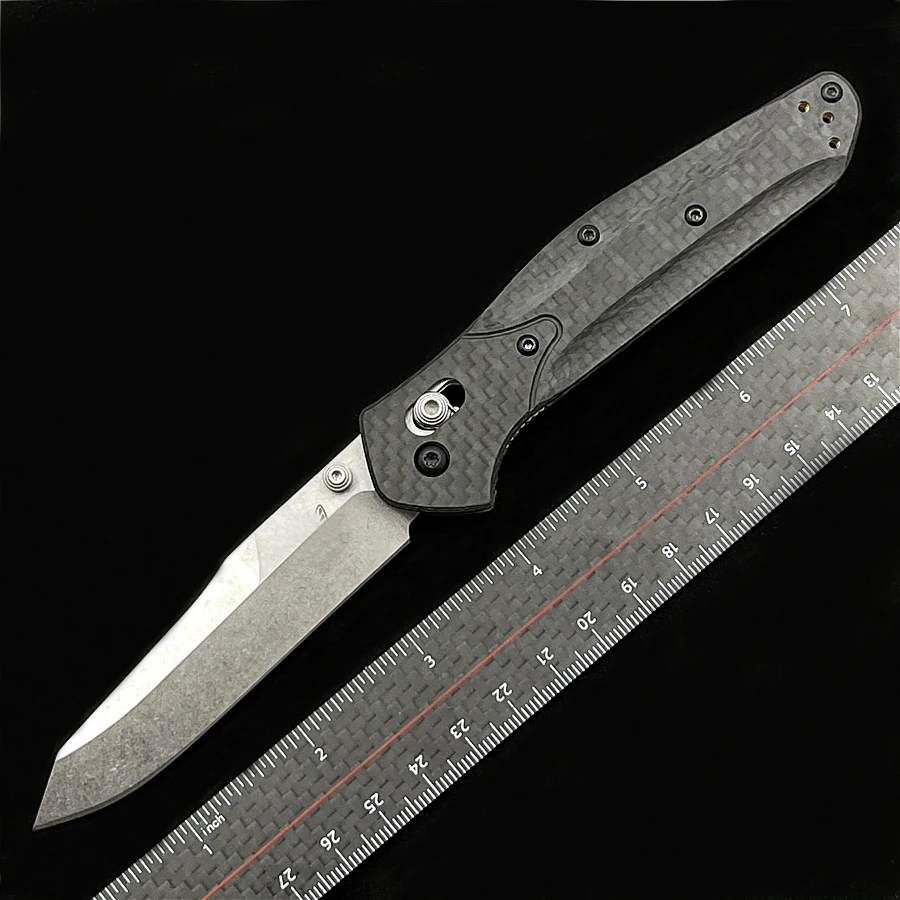 

Hawaii BM 940-1 Osborne Carbon Fiber AXIS Folding Knife S90V Outdoor Camping Hunting Pocket EDC Tactical Tool Knife