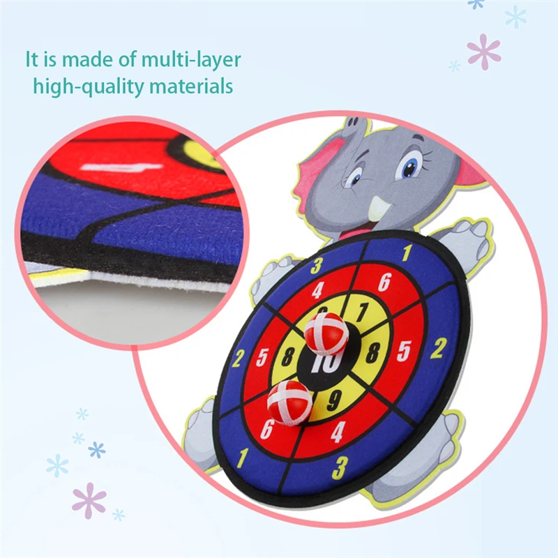 С изображением мультипликационных персонажей для детей липкий целевой мяч Дарт