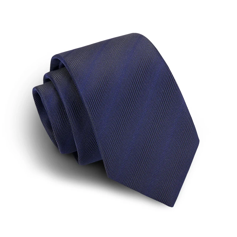 

High Quality 2019 New Designers Brands Fashion Business 7cm Slim Ties for Men Fine lines Blue Necktie Wedding Work with Gift Box
