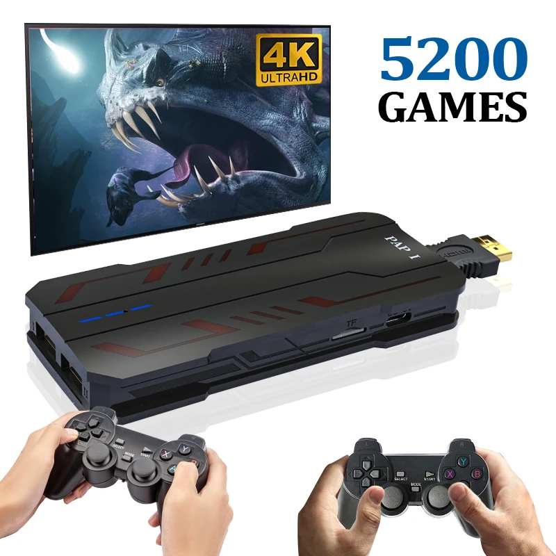 

ТВ-игровая приставка Ретро видео игровая консоль аркадный двойной беспроводной контроллер портативный игровой плеер для PS1/GBA/MD 5200 Ретро игры