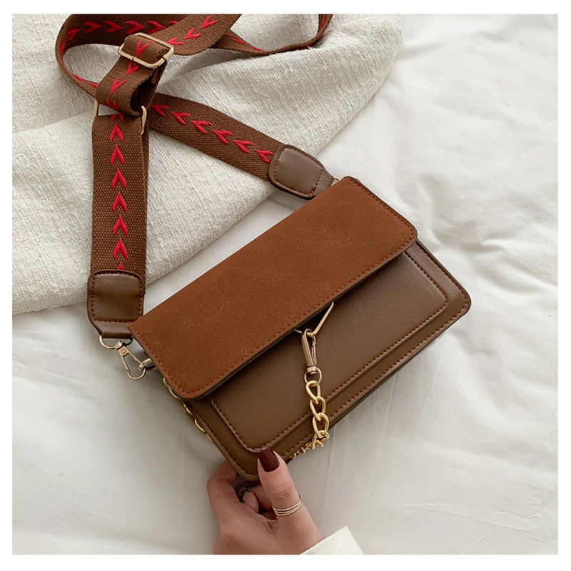 

Women's Shoulder Bag Fashion Casual Small Square Bag Luxury 2021 New Trend Wild Crossbody Messenger Handbags Solid Color Tote