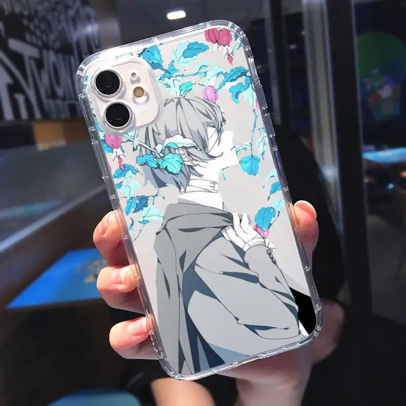 

Anime Bungou Stray Dogs Dazai Osamu Phone Case Transparent soft For iphone 5 5s 5c se 6 6s 7 8 11 12 plus mini x xs xr pro max