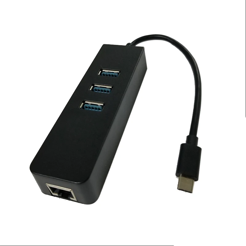 

USB Gigabit Ethernet Adapter 3 Ports 3.0 HUB To Rj45 Lan Network Card for Macbook Mac Desktop + Micro USB Charger Cable Adaptor