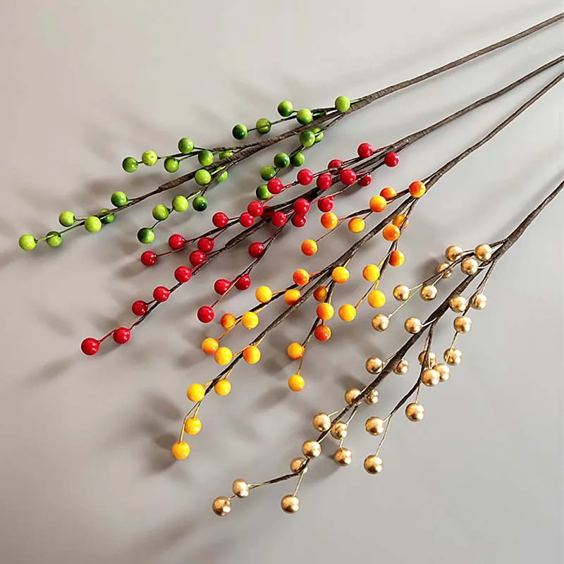 Цветочное моделирование растение для украшения дома красные фрукты свадебное