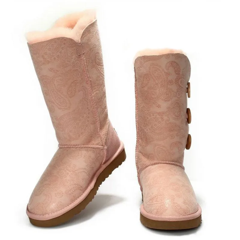 Длинные зимние ботинки женские высокие 100% натуральная овечья кожа обувь на