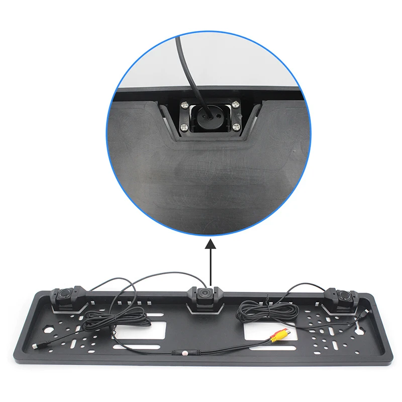 4.3 inch Folding Display Voice Reversing Radar European License Plate Frame Three-in-one Parking Sensor Bluetooth Car | Автомобили и