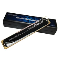 tombo hope super 24 tremolo 6624s harmonica 24 hole brass reeds blues harp mouth organ key c abs comb music instruments silver
