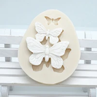 lovely butterfly fondant cake silicone mold biscuits pastry mould chocolate candy molds cake decoration baking tools m021