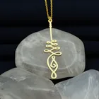 Колье Unalome ручной работы, изящный дизайн, золотые украшения для йоги, подарки с серебряным покрытием, праздничные подарки