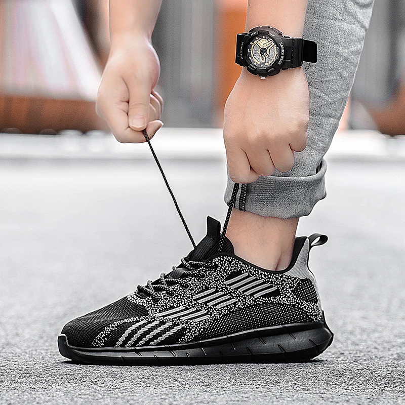 

Men Casual Shoes Sneakers Fashion Light Breathable 39 S Male Men's High Hightop Sports Mesh Zapatos Casuales