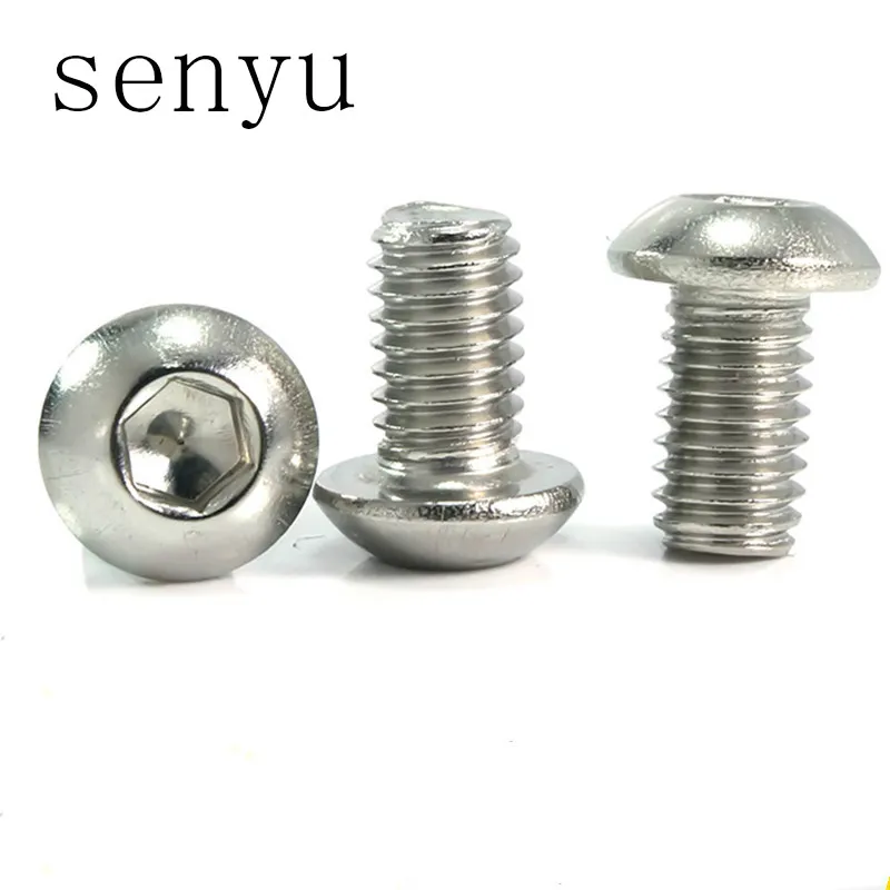 10/50 шт. Шестигранная головка из нержавеющей стали M2 M2.5 M3 M4 M5 M6 M8 304 болты с