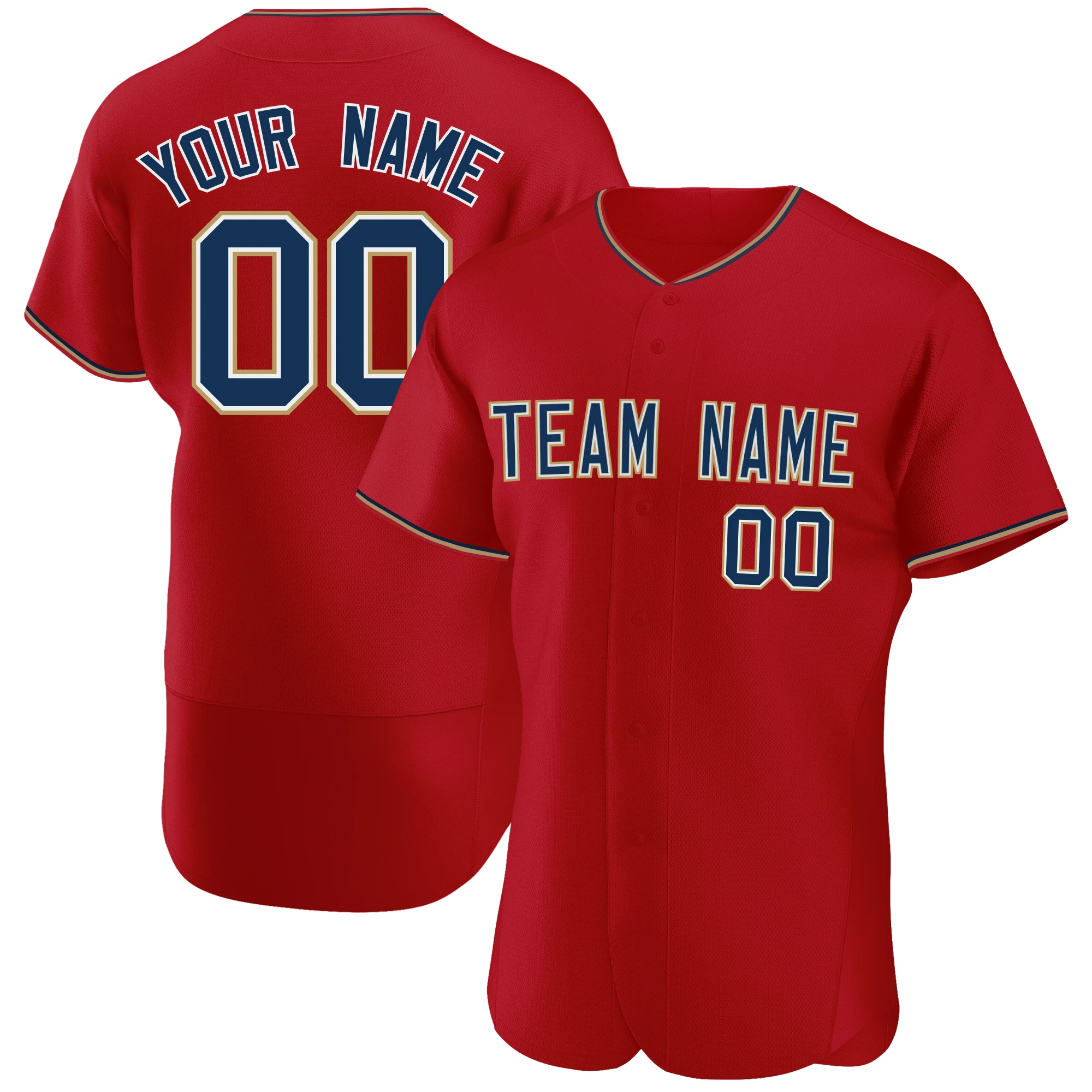 High Quality Customized Baseball Jersey Printing Your Name Number Casual Player's Breathable Cool Sportswear for Men/Girl/Child