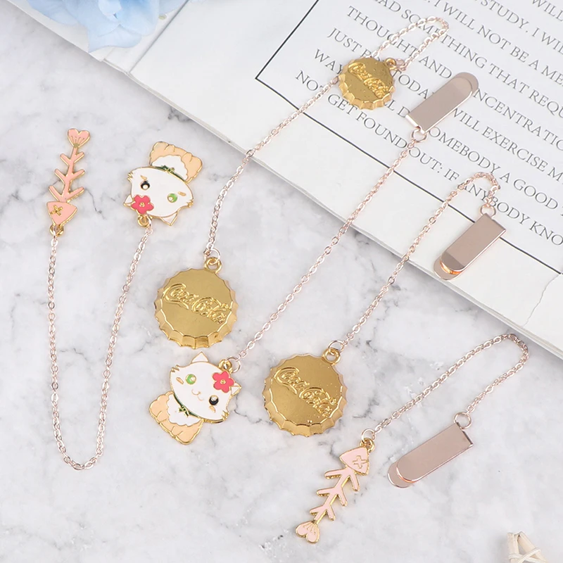 1 шт. милые металлические закладки канцелярские принадлежности школьные офисные