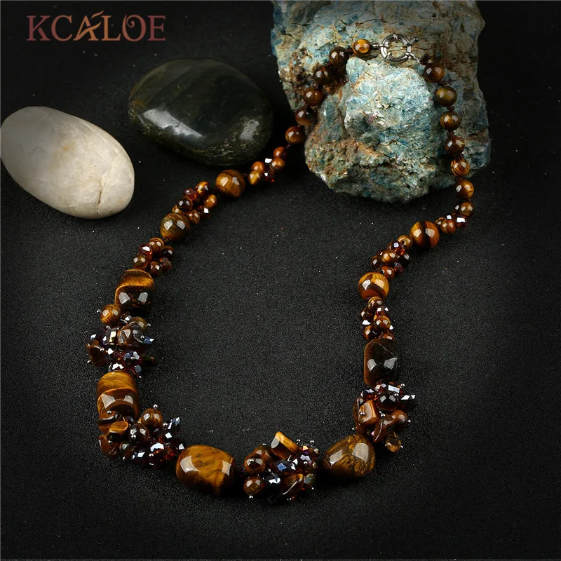 Женские винтажные подвески из натурального камня KCALOE колье ручной работы с