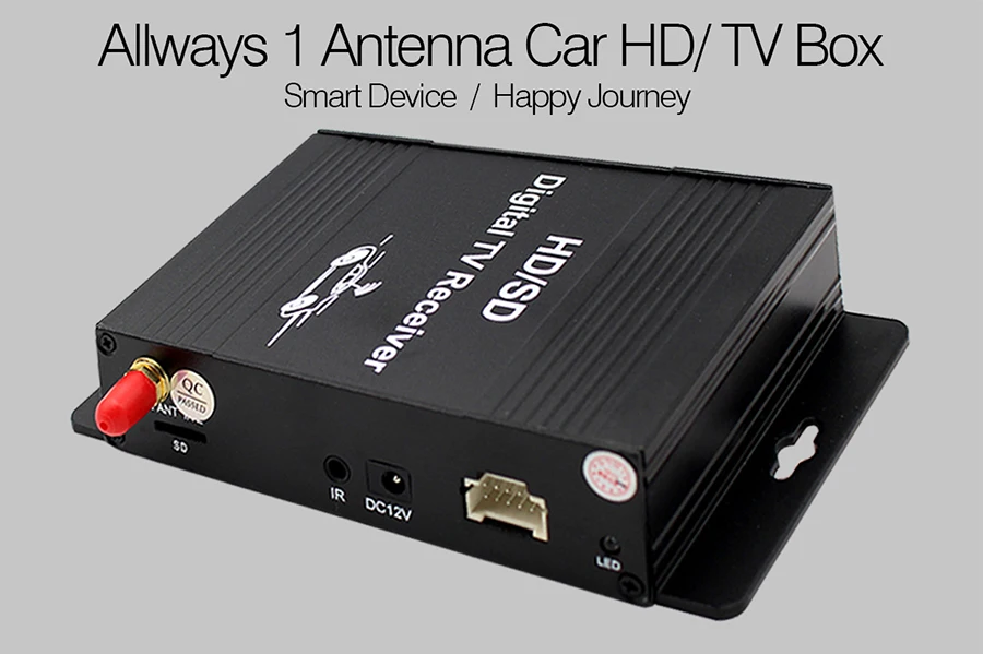 Автомобильный цифровой ТВ ресивер allway DVB T/Mpeg4 с одной антенной USB/HD
