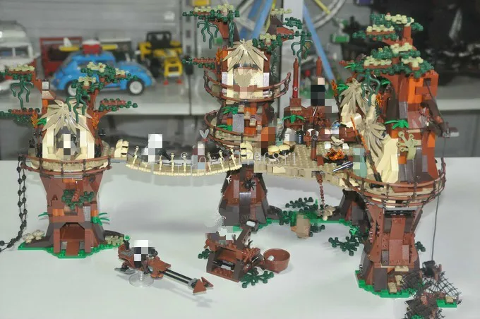 05047 1990 шт деревня эвоков серии план войны строительные блоки кирпичи