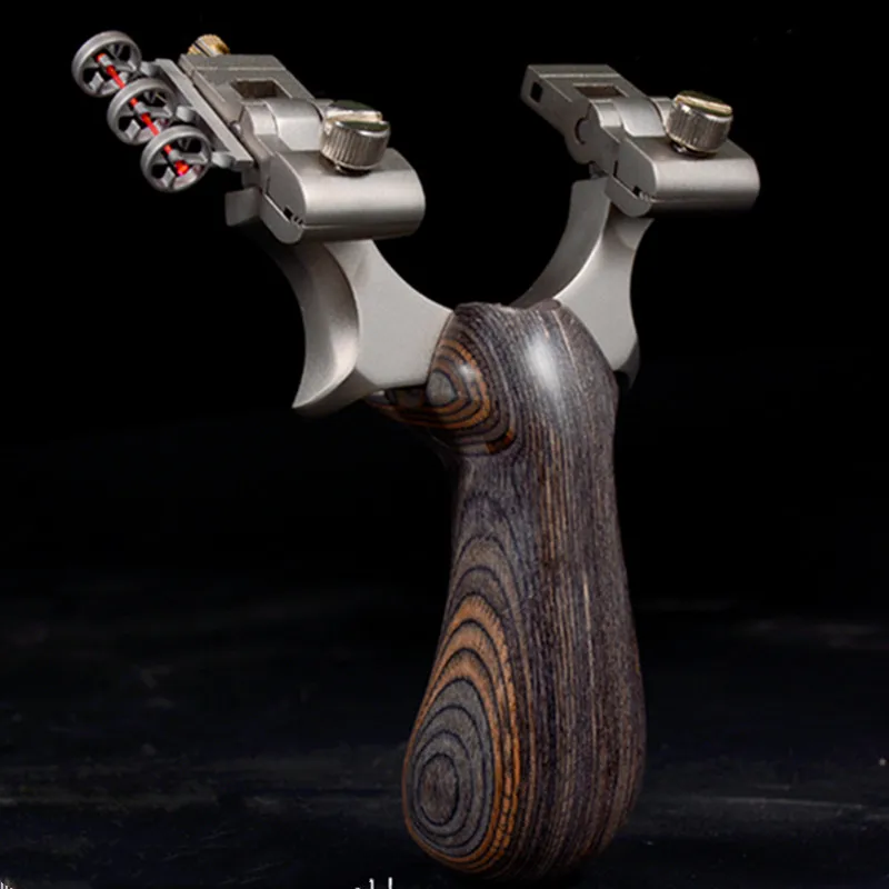 Рогатка для спорта на открытом воздухе плоская кожаная рама Высокая точность