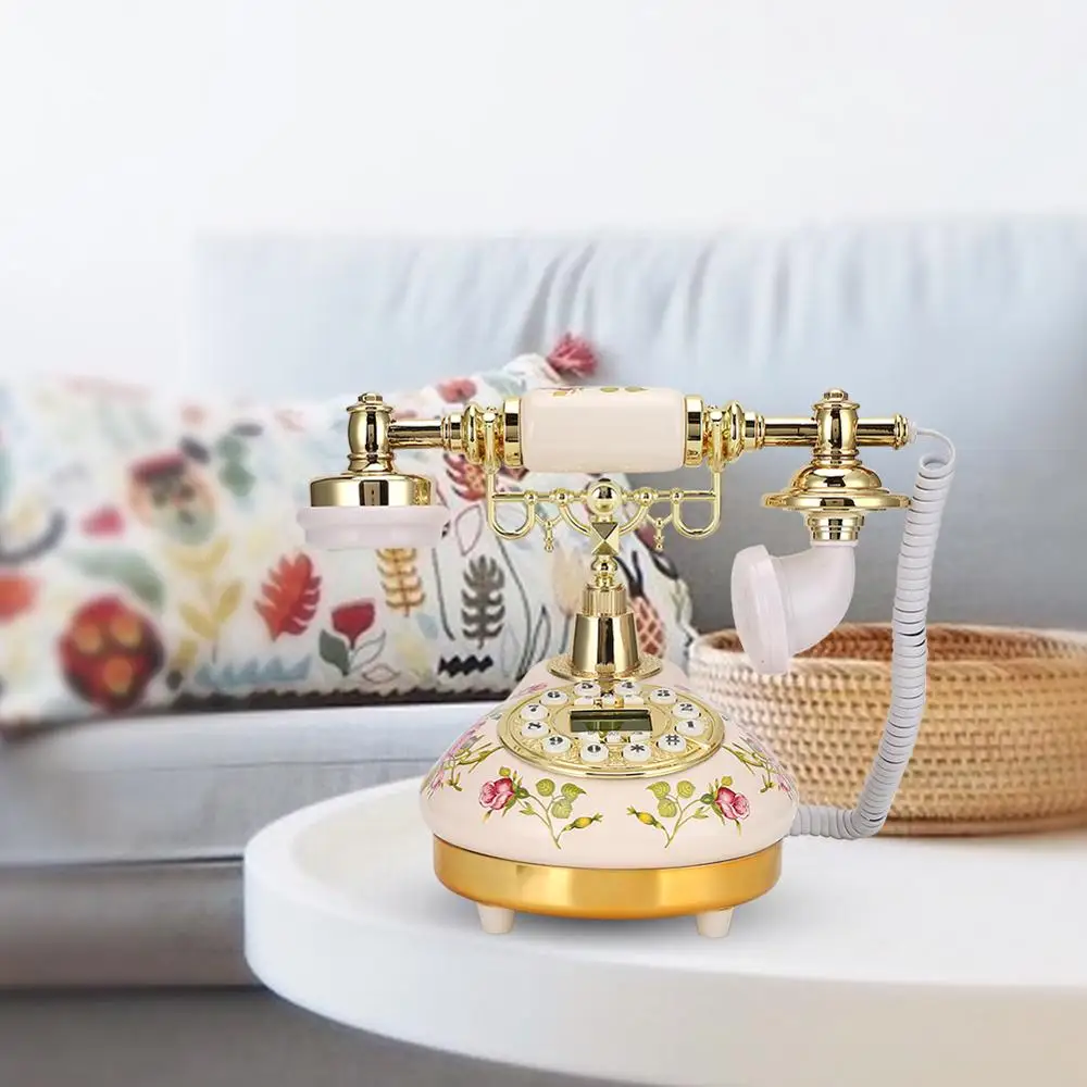 Старинный ретро-телефон Проводной Домашний стационарный телефон старинный