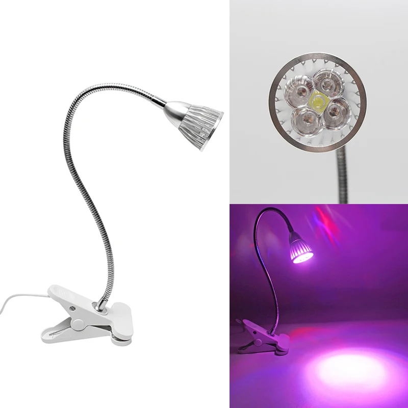 Новый светодиодный светильник 5 Вт красного и синего цвета для выращивания