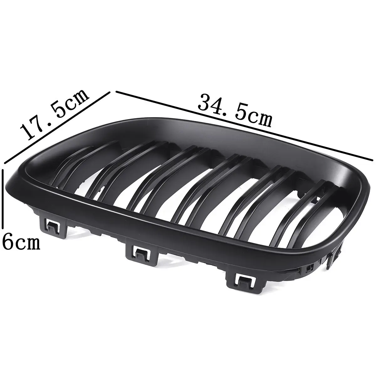 

1Pair Car Front Kidney Grilles Matte/Gloss M 2 Slats Lines For BMW F22 2012-2018 F23 F24 2014 2015 2016 2017 2018 Racing Grilles