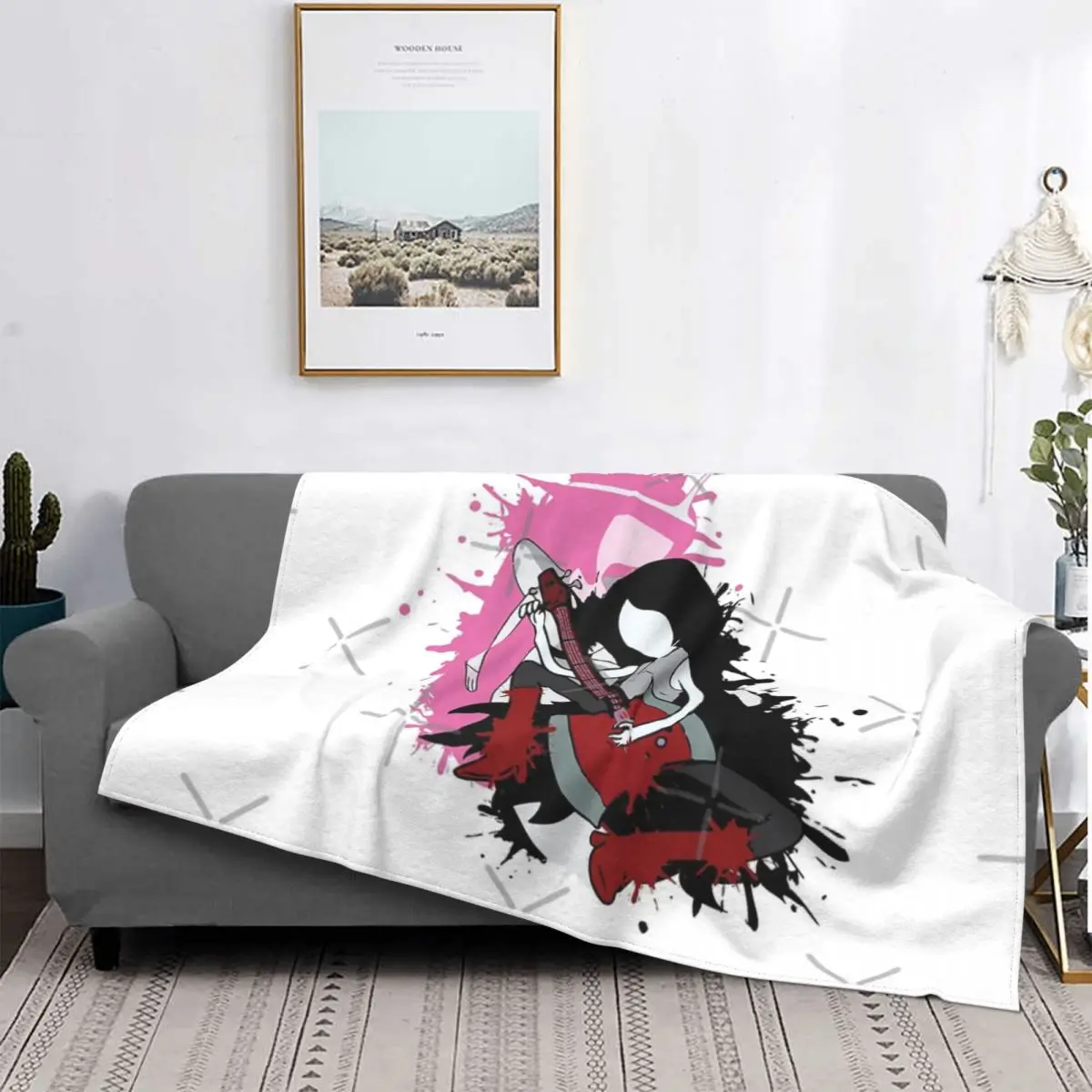 

Adventure Time-Manta a cuadros para cama, manta de muselina, manta para sofá