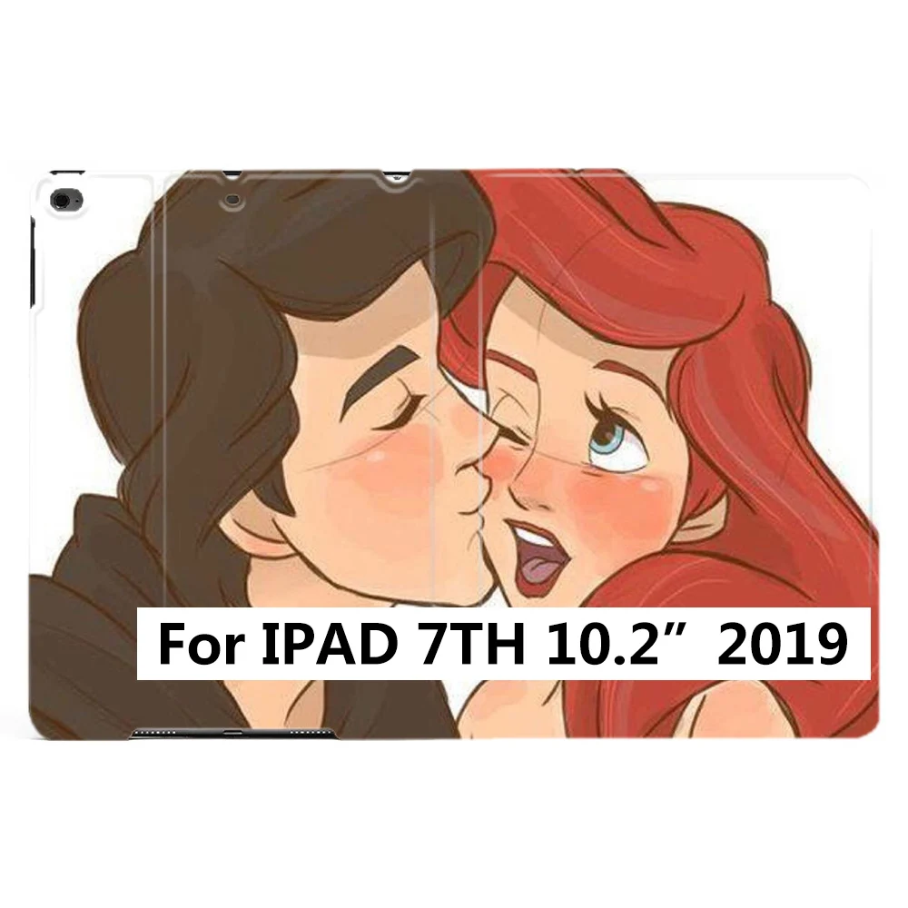Умный чехол для планшета с изображением принца Русалочки и принцессы для iPad Air 2 3 5 6th 9," 7th 10,2" 10," PRO Mini 4 5 - Цвет: iPad 7th 10.2 2019