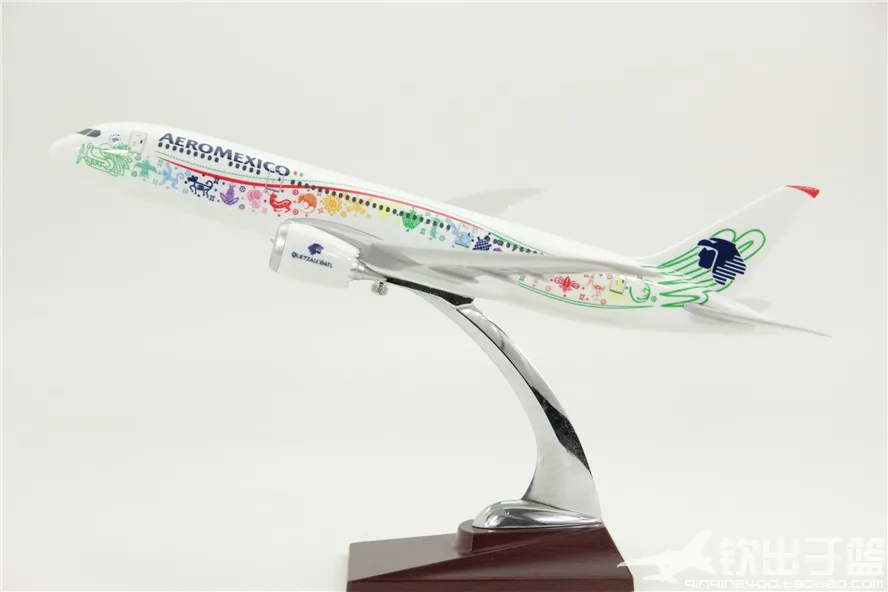 34 см модель самолета Боинг 787-800 Air Aeromexico авиакомпании Мексики подарок украшение