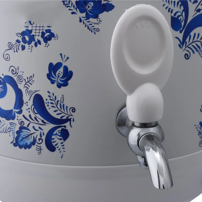 

Electric Blue And White Porcelain Tea Maker Samovar Turkish Teapot 4.5L Tea Urn Christmas Gift