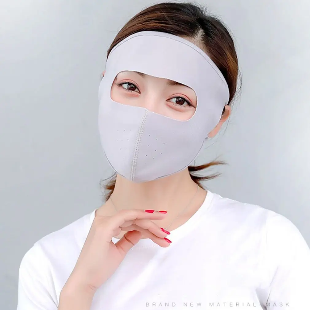 Лицевая маска от солнца УФ-стойкая ледяная Шелковая Маска трехмерная дышащая