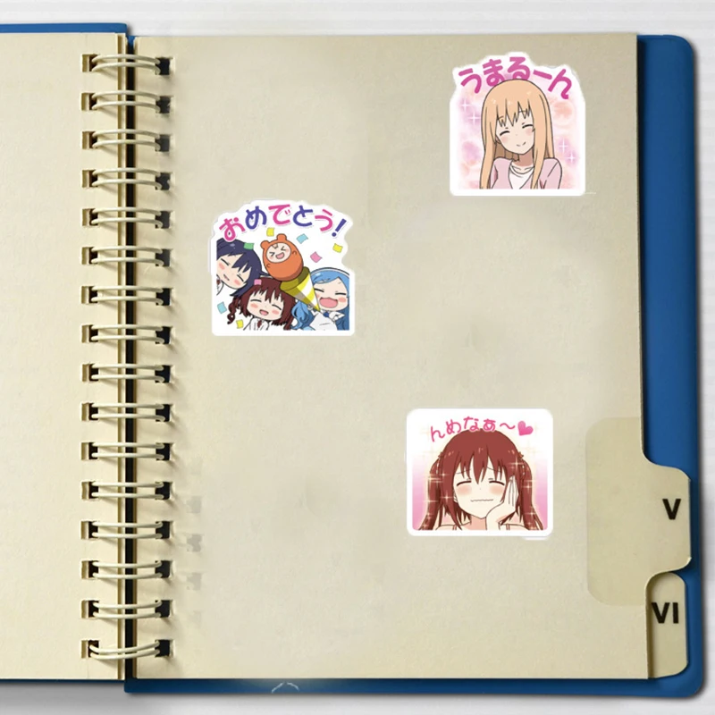 40 штук аниме Himouto! Umaru-chan непромокаемый пластиковый наклейка для канцелярии, багажа, ноутбука, граффити, скейтборда, детских игрушек.