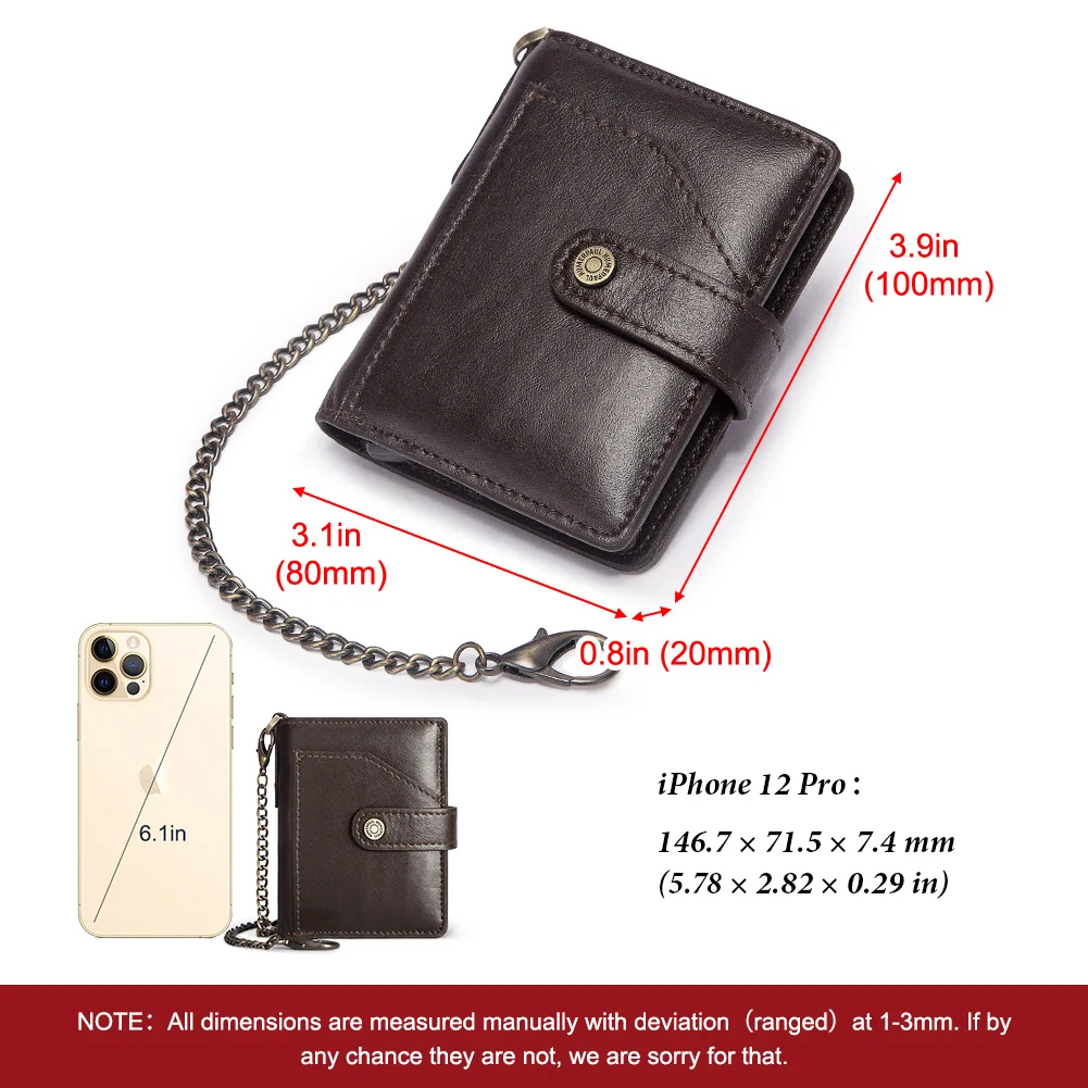 2021 credit card holder men rfid blocking aluminium box vintage cow leather pop up bank cardholder case chain portomonee wallet free global shipping