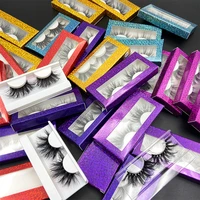3d mikiwi dramatic 25mm wholesale makeup mink lashes length fluffy mink eyelashes packaging colors paperbox long natural lashes