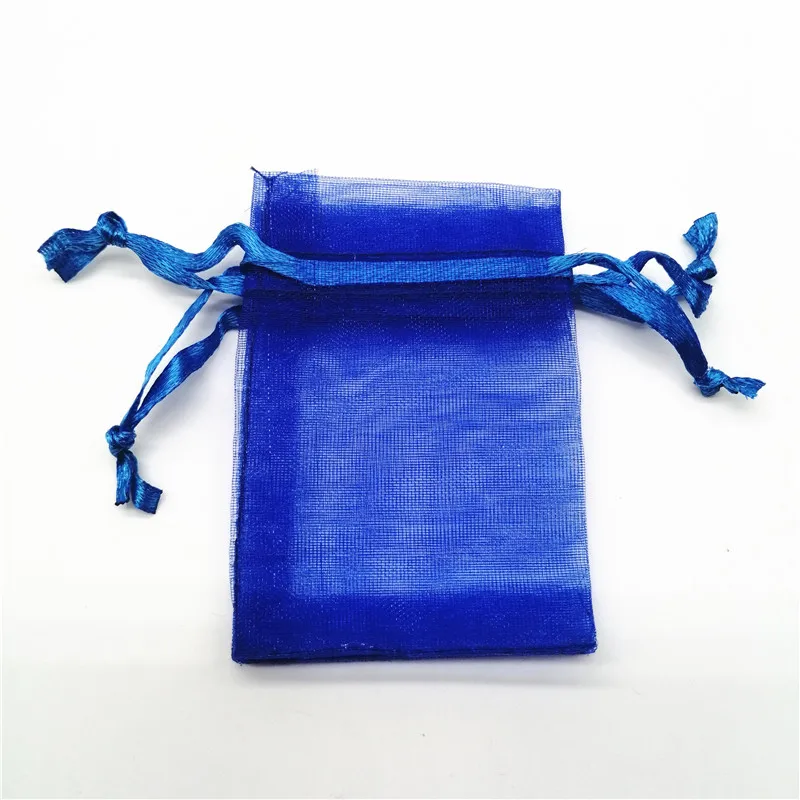 100 шт./лот Сумка из органзы на шнурке сумка для ювелирных изделий упаковка сумки