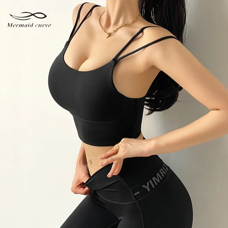 Бюстгальтер для йоги сексуальные женские противоударные спортивные