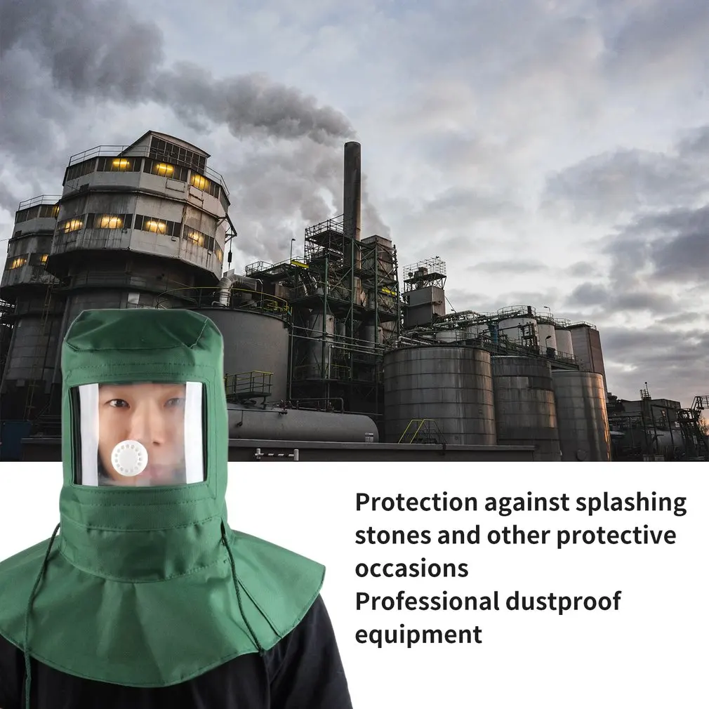 Рабочая маска для лица промышленная защитная шлема Пескоструйный капюшон