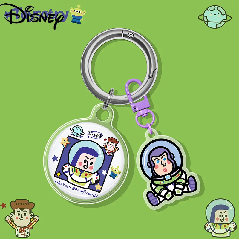 

Disney Cartoon Buzz Lightyear is suitable for AirTag Apple locator case anti-lost device anti-drop shell hanging buckle key