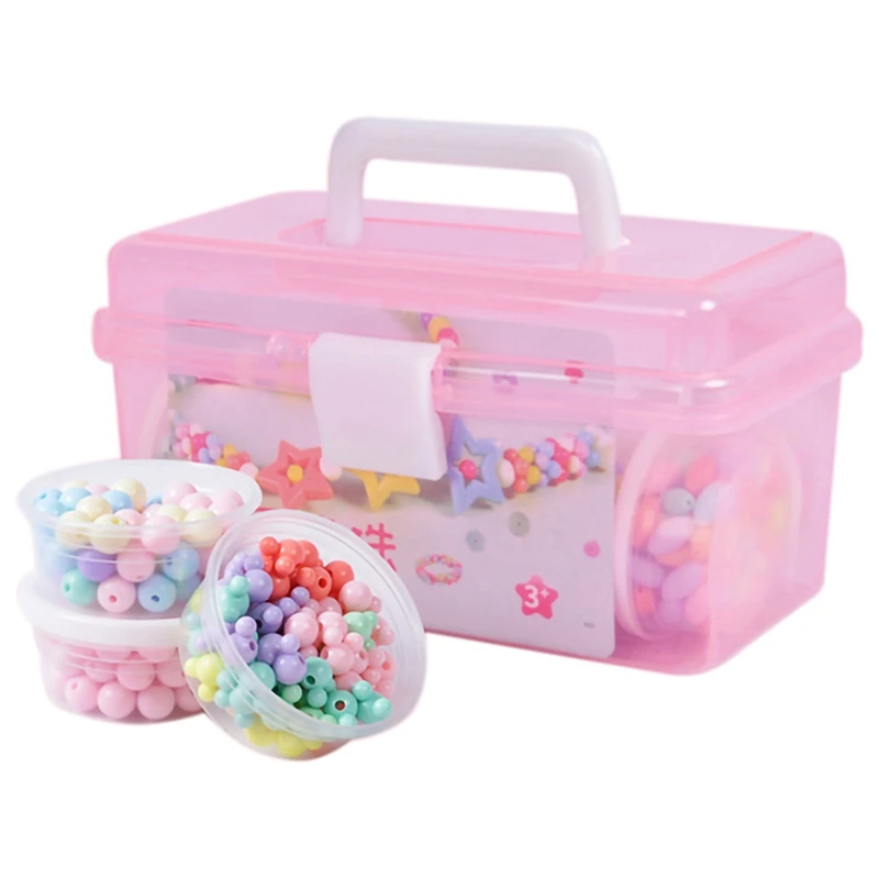 

Детская игрушка из бисера «сделай сам», бусины ручной работы для девочек, Набор пазлов для ожерелья, браслета