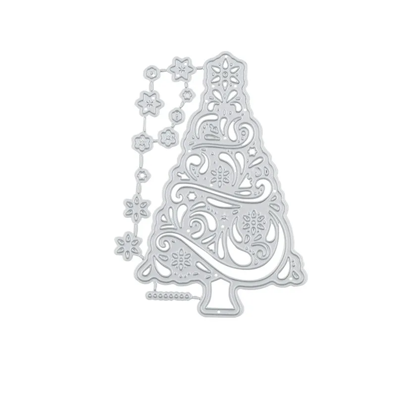 Kokorosa штампы для рождественской елки металлические вырубки изготовления карт