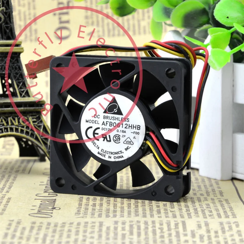 

Новый бренд AFB0612HHB 6015 12 В а 6 см шариковый охлаждающий вентилятор охлаждения кулер