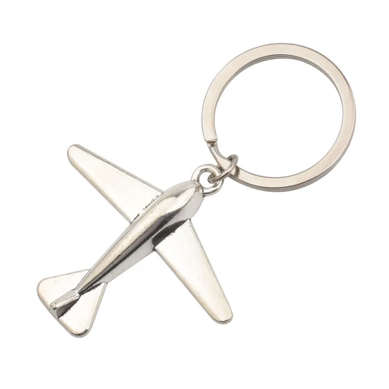 Aircraft Keychain airliner modeling ancient silver Color key Chain Car Key Ring pendant small gifts K2399 | Украшения и