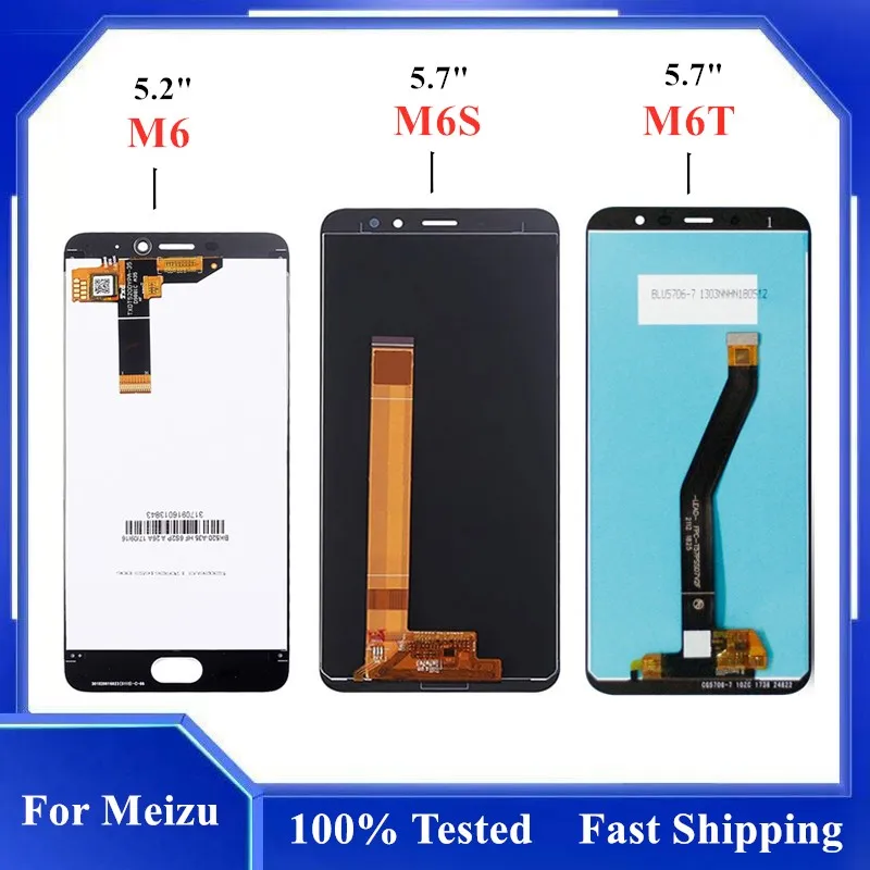 

ЖК-дисплей с сенсорным экраном для Meizu M6 M711H M711M M711Q, сменный экран для Meizu M6S LCD M712H M712Q, MEIZU M6T LCD M811Q