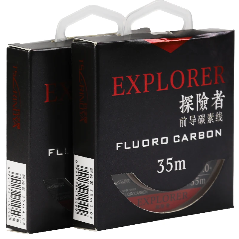 Новое поступление! TSURINOYA 100% Строка из фторуглеродного железа EXPLORER 35m лидер строки