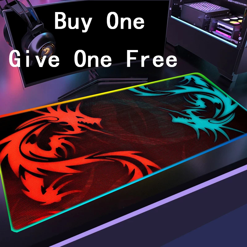

Red Dragon Large Mouse Pad Gamer Msi Mausepad Pc Gamer Complete RGB Varmilo Gamers Accessories Kawaii Gaming Accessories Rug
