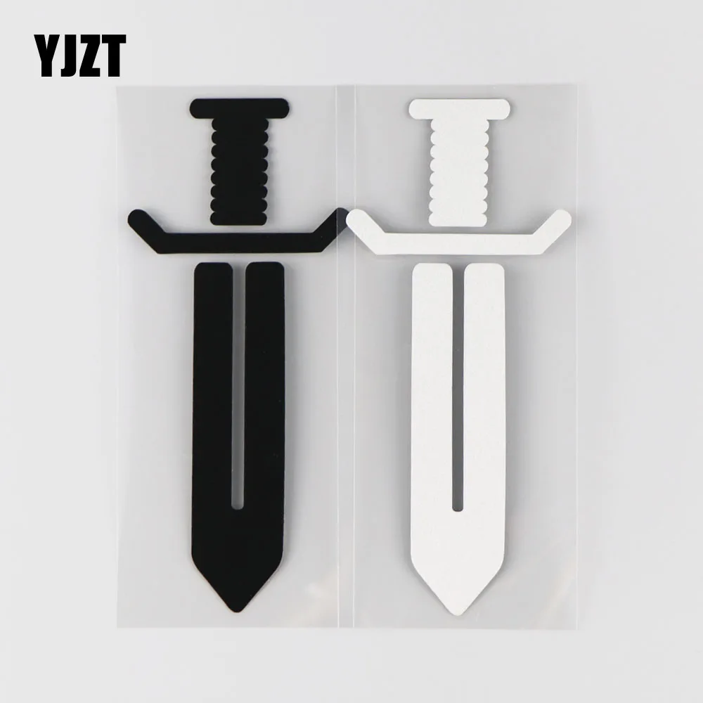 

YJZT 6,8 см * 16 см с рисунком Sword узор персонализированные наклейки для автомобиля декоративные виниловые наклейки в виде Фотообоев c переводным...